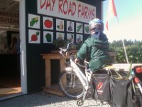 IMAG0744  Ben's Wednesday routine - hit the farm stands on the cargo bike.