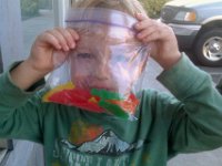 IMAG0765  Swedish fish for this guy! What a ridiculous mom!