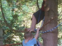 IMAG0788  While making dinner, I spied Sam and Ben out at the roping/climbing tree. So I watched carefully to see what was going on. It was very quiet.