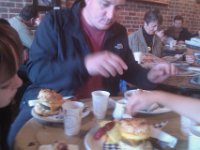 IMAG0831  Out to Bainbridge Baker's for breakfast - man oh man that is a good breakfast sandwich! Hands were diving in so quick that I had to take the picture really fast. Sorry it's blurry!
