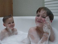 IMGP4845  Then...soaker tub time! Such lucky boys. They had a fun day, as did I. I am the lucky one.