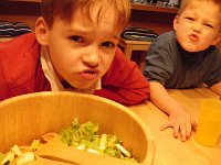 IMGP4997  Silly boys doing chicken faces!