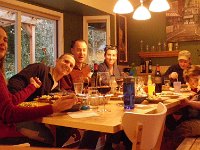 IMGP5502  Matt and Melodie, Tres and Jenni over for dinner during the Thanksgiving weekend. We always have so much fun with them. Missing from the usual gang are Neil Hoffman and Josh and Angela Taylor.