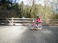 IMGP6390  Ellie learning to do bike jumps while her mom was away in NZ!