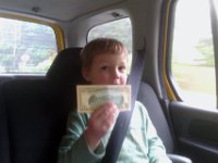 IMAG1700  Off to buy a cap gun with money from his Great Grandma!