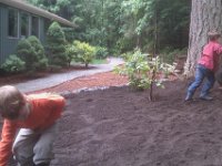IMAG1800  We shoveled the 8 cubic yards in only 2 hours. Amazing.