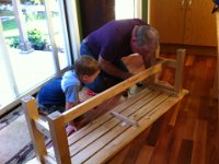 helper ben  Richard fixing all kinds of little annoying things that break with rough boys!