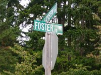 IMGP7681  Look at the name of this street! Foster! That is Ben's banana slug stuffed toy.