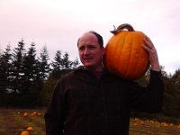 IMG 20121021 150129  A posterized Dave. We carried our pumpkins all the way home!