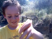 Pic-08142013-027  Sam was so excited with his finds! The kids were all whooping when they found something, and raced to see each others' treasures.