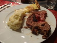 DSC00048  With mashed potatoes and turnips.