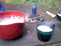 Pic-06182013-001  Proving to Dave, once again, that I managed to pull a meal together. In fact, the boys say I am a better outdoor cook over fire than inside, hands down.