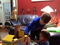 2013-11-24IzzyPlaysWithKrugs (1)  Ben had a wonderful time playing with his little cousin. He was SO gentle with her.