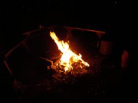 IMGP0115  My fire heating the Dutch oven.