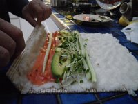 IMGP0116  Doug made fabulous sushi from the fresh caught salmon!