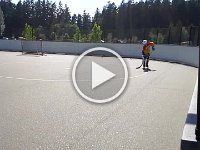 20140602 161724  A video of Sam skating - he's been working on his crossovers.