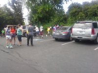 20140704 142544  Hockey in the parking lot afterwards? Really? Not such a great idea in confined quarters!