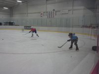 20140906 161318  Ben out there on skates during stick and puck. Good for him!