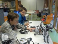 20141030 151907  Working on robots after school.