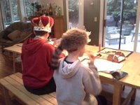 20150127 152056  Doing homework with a buddy before practice.