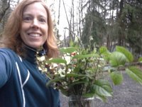 20150102 154730  I made a little forest bouquet out of stuff that would stay green even when dry. Martha Stewart strikes!