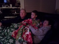 20150106 202507  Snuggled in watching football!