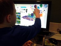 20150111 115026  Decorating his bird in watercolor.