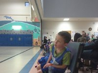 20150117 140128  6 days after catching the flu, playing in the game. He's a trooper!