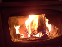 20150117 164209  Burning the flu tissues!