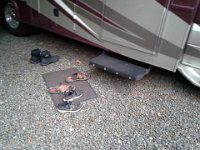 20150412 140210  In the RV with Richard, warming up!