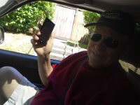 20150613 141427  Dad arrives to visit! And we promptly have a crazy time catching a ball that blew off a boat, try to return it to the truck in front of us, and lose dad's phone in the process. We drove all over the island chasing hockey gloves (also on the loose - turns out coach Tim had them) and Dad's phone. We got the phone back, big answer to prayer! Found it on the side of the road where we grabbed the ball.