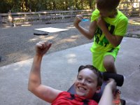 20150626 174228  It's a great way to bond with them, avoid boys fighting during daily "happy hour" when folks are not so happy, and they like muscles!