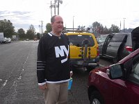 20151010 113326  Dave has a new Islanders jersey. This was a crazy drive down to Tacoma and back to Bremerton for Sam's game, all in very hard rain.