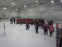 20151015 190541  The entire hockey association going out on the ice.