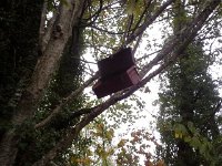 20151019 152148  Funny chest hanging in tree...would be hard to store, or steal, anything from this!