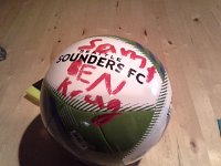 20151027 201220  New soccer ball for Ben - hope we don't lose this one!
