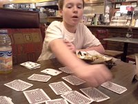 20151028 191958  Playing matching game at Casa Rojas Express.
