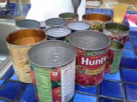 20151030 090845  Cans to hold dry ice...love when a plan comes together without any effort! I was wondering what I'd put the dry ice in. These are chili cans.
