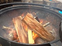 20151030 160307  Fire started at 4pm so it's good and hot by 5pm.