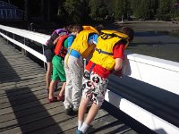 20160729 085456  Sailing school buddies watching crabs.