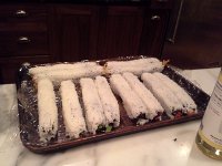 20160809 190539  Kumiko's sushi rolls! She is really good at that and taught us all how to roll sushi. Even the kids made their own!