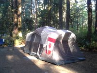 20160812 084936  Canadian and American flags.