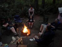 20160812 202746  Such good times with them. The boys all decided to bunk out in the tent together, so Dave and I shared a tent with Adam, Hayden, Ben and Sam. While we were sitting around the fire, Adam and Hayden just disappeared into the shadows to get their sleeping stuff. Their ghostly forms walked back to our site with sleeping bads and crawled in. We could hear them all talking in the tent while we chatted. Every now and then Ben would comment on something from inside the tent - he would be listening to us talking and just pipe up loudly every now and then ("Nah THAT's not how it went!")