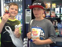 20160819 160430  This is what they chose for their last vending machine snack.