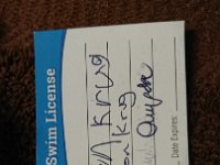 DSC 0175  Ben's swim license!