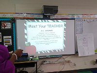 DSC 0185  Open house at Ben's class. We are so pleased with the kids' teachers.