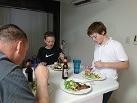 DSC 0273  First dinner in the kitchen!