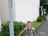 DSC 0276  Walking to school - Ben is messing with me :)