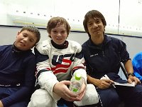 DSC 0341  Tyler, Sam and Issei after practice!