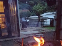 DSC 0406  My little fire grew. Not by a lot, but enough. I stood by it, drew warmth from it, and let my mind stew a bit. Nothing clarified. But, here I was in a distant land, in a new home, and yet still building fires with wet wood. Some things never change, and that's good. (Hey! Is that a song?)